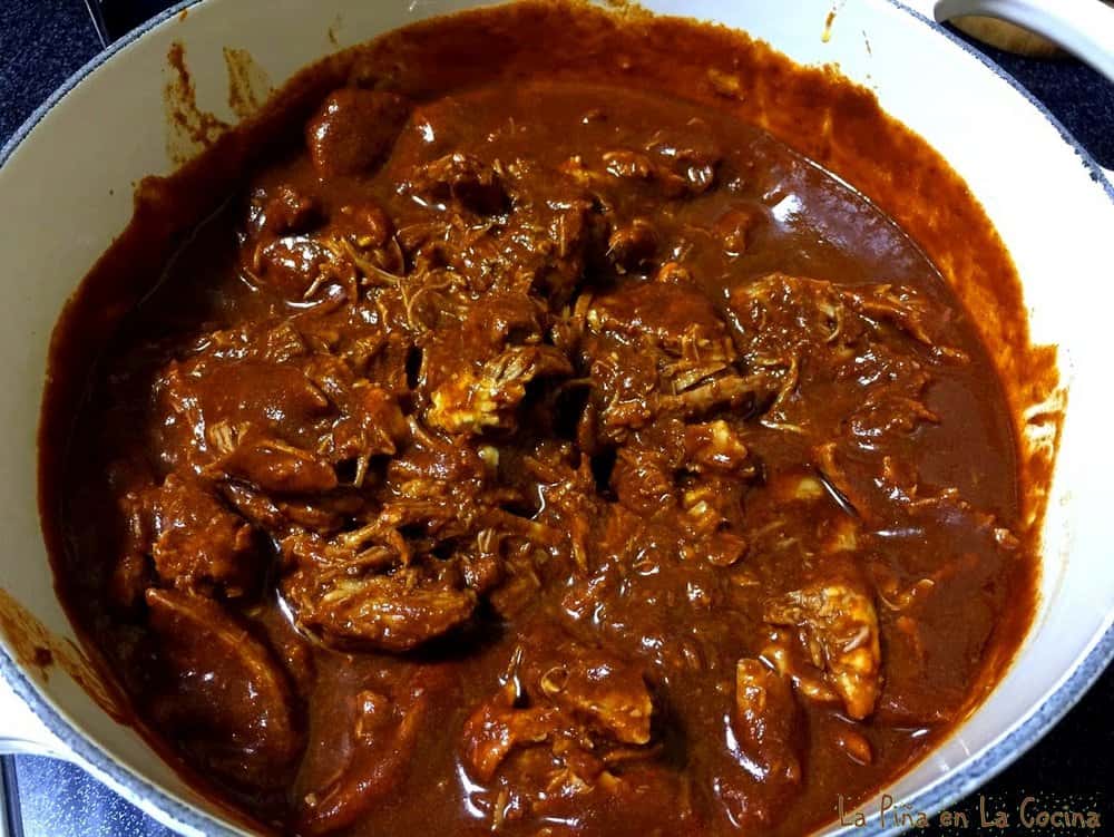 Pork in red chile sauce