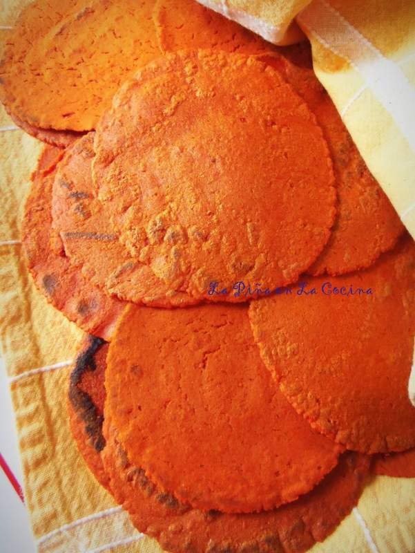 Red Chile Infused Corn Tortillas