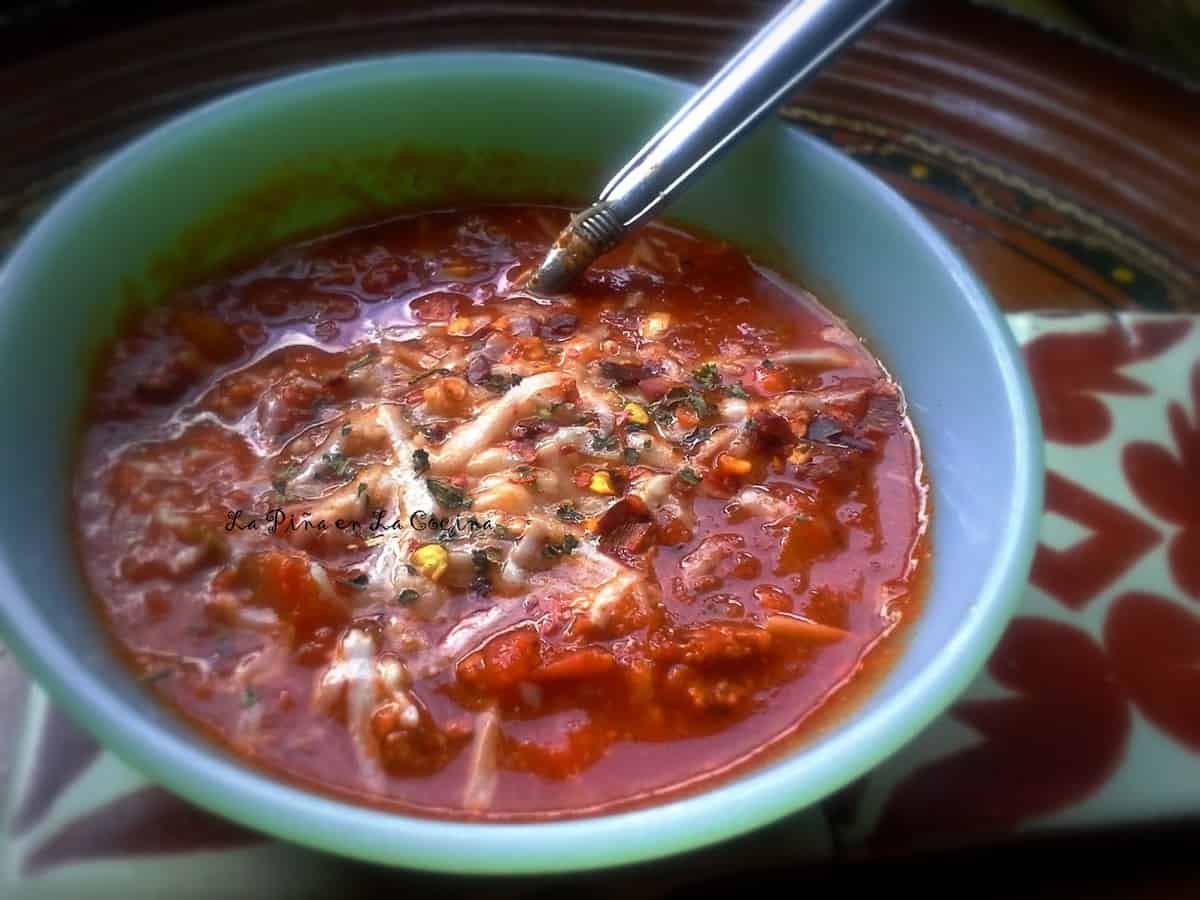 Testing out a little bowl of bolognese sauce. Taste great with a little Italian style bread.