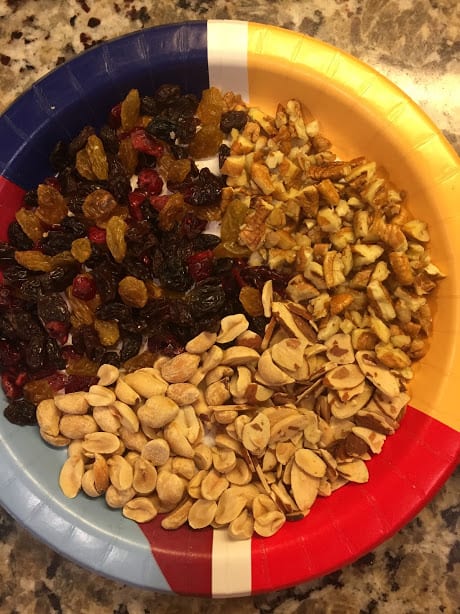 capirotada nuts and raisins