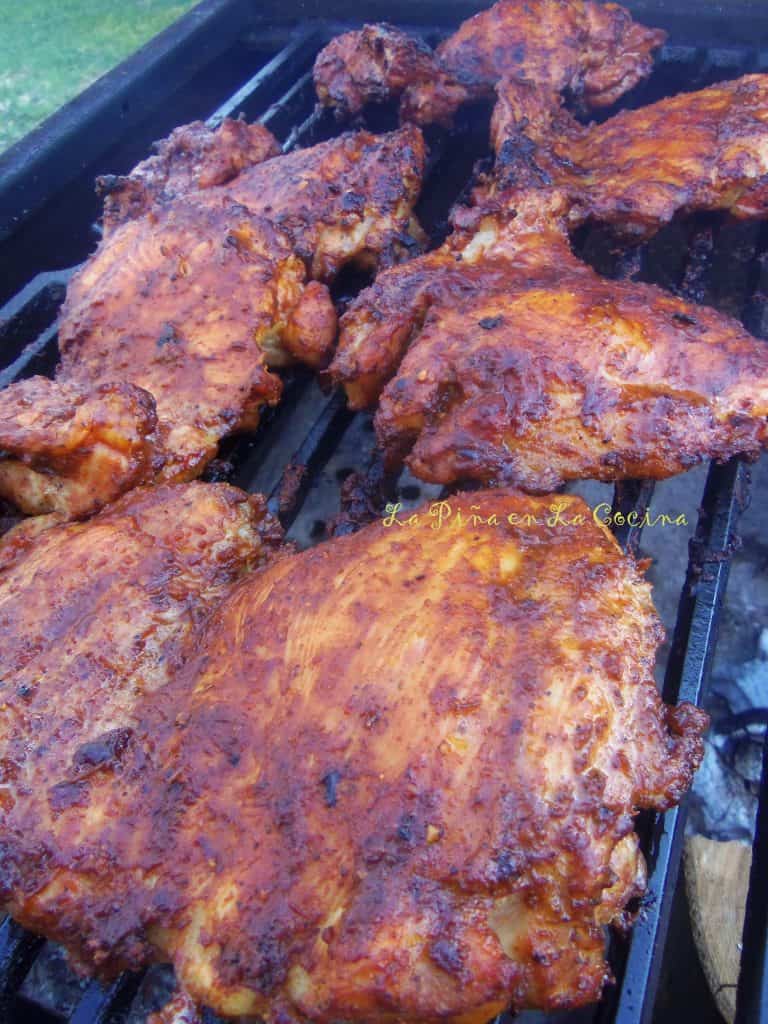 Grilled Chicken in a Spicy Mole Sauce