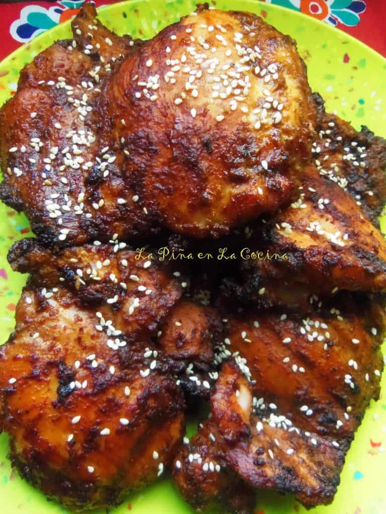 Grilled Chicken in a Spicy Mole Sauce