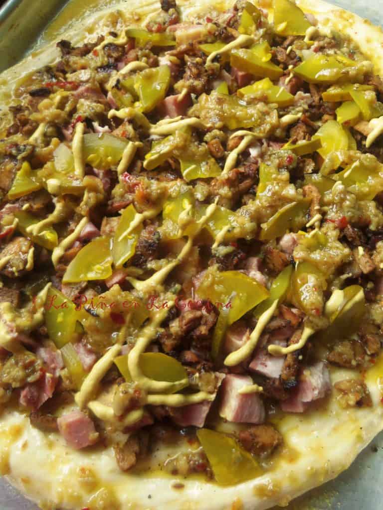 Cubano Pizza with Carnitas