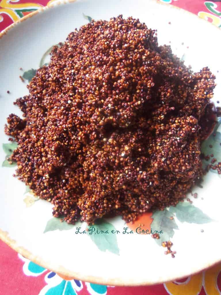 Red Quinoa and Black Beans