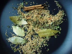 Preparing Mole-Toasting Spices