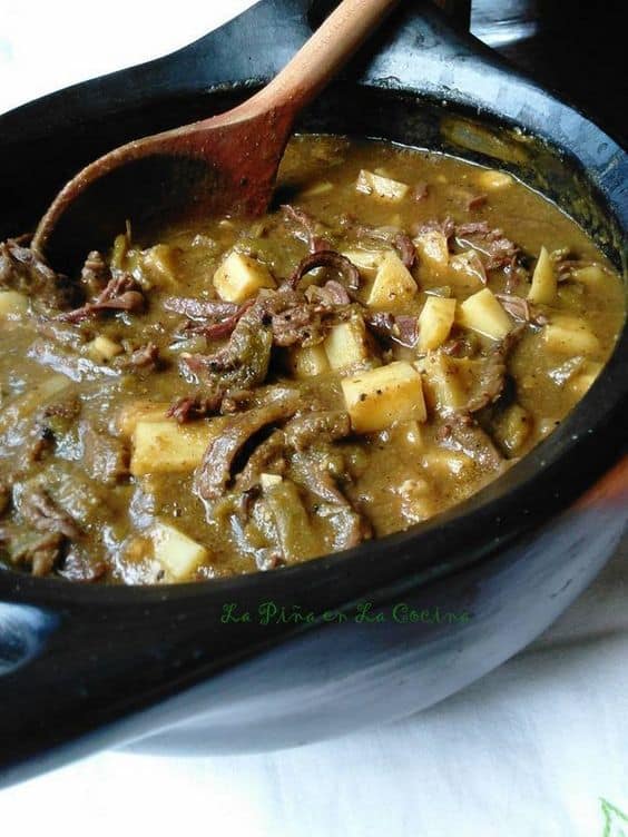 Green Chile Beef and Potatoes