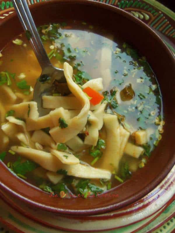 Cilantro Lime Soup-Homemade Noodles