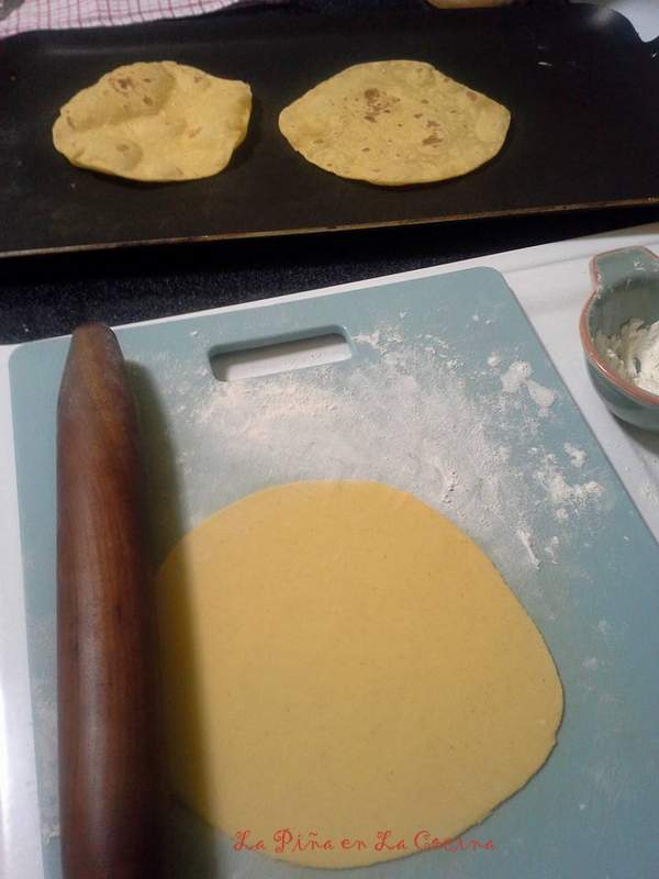 Soft Flour-Corn Tortillas with Annatto