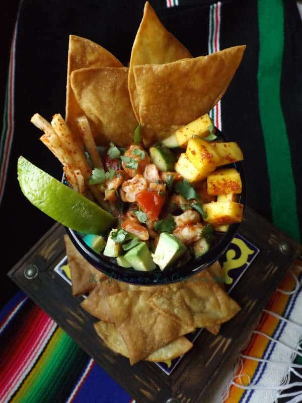 Coctel de Camarones-Mexican Shrimp Cocktail #elpatosalsa #mexicanfood