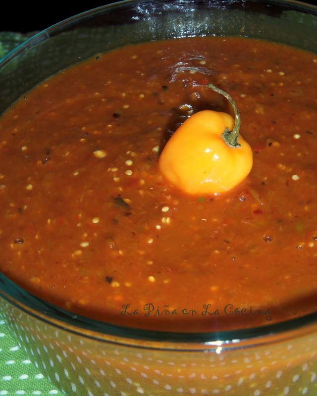 Roasted Tomatillo-Chile California-Habanero