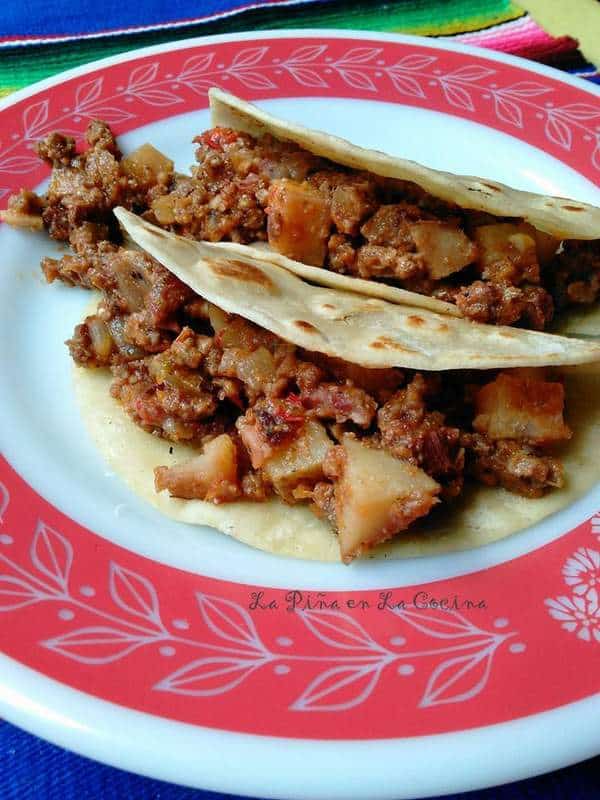 Picadillo Con Papa-Ground Beef and Potatoes