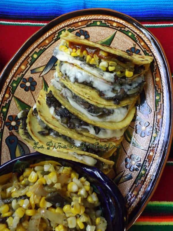 Quesadilas de Huitlacoche-Corn Truffle Quesadillas