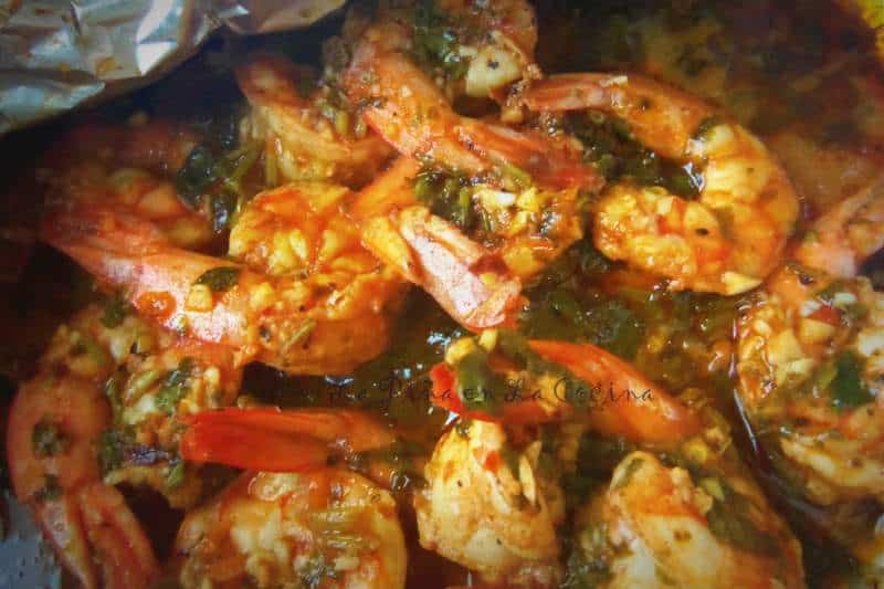 Spicy Cilantro Garlic Shrimp