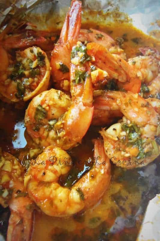 Spicy Cilantro Garlic Shrimp