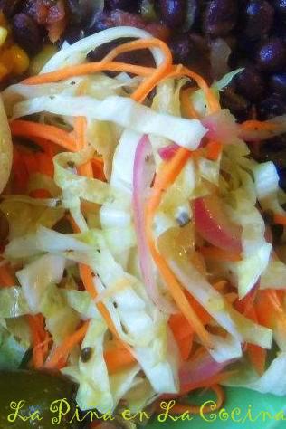 Curtido-Pickled Cabbage Slaw