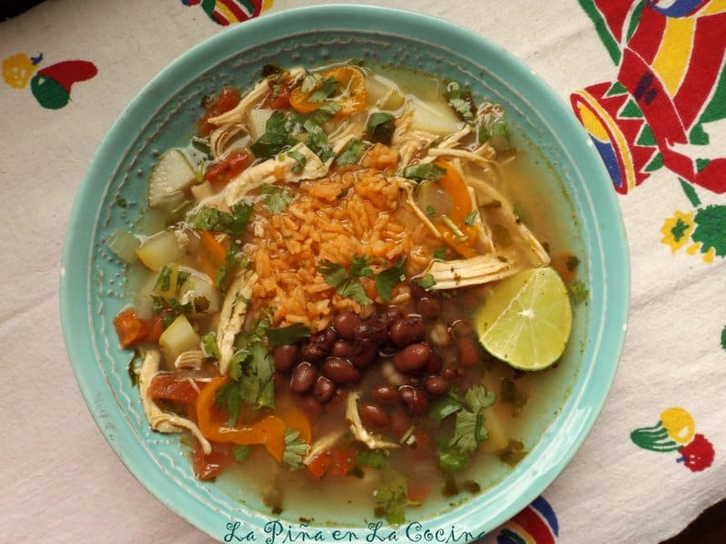 Caldo de Pollo-Mexican-Style Chicken Soup