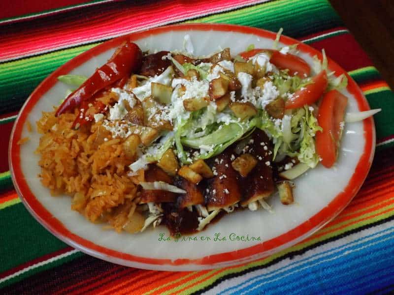 Enchiladas Norteñas de Pollo-Chicken Enchiladas