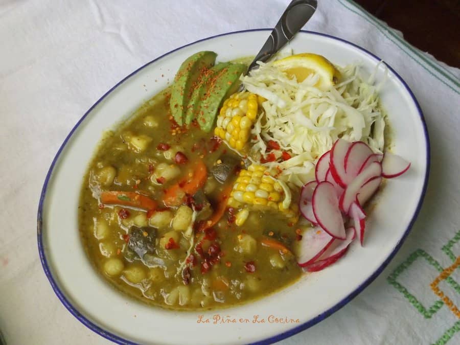 Fire Roasted Green Chile Vegetable Pozole