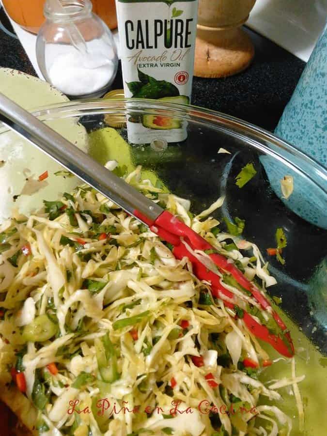 Cabbage Slaw For Fish Tacos