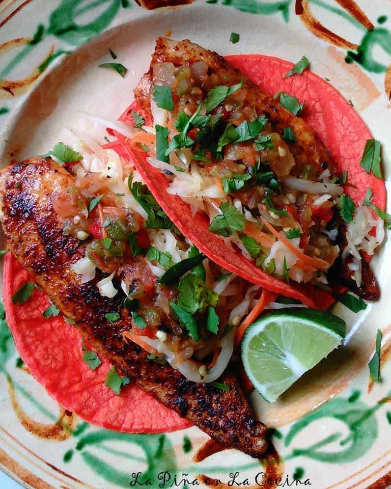 Two Easy Mexican Fish Recipes Fresh Salsa La Pina En La Cocina