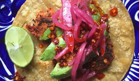 Blackened Salmon Tacos