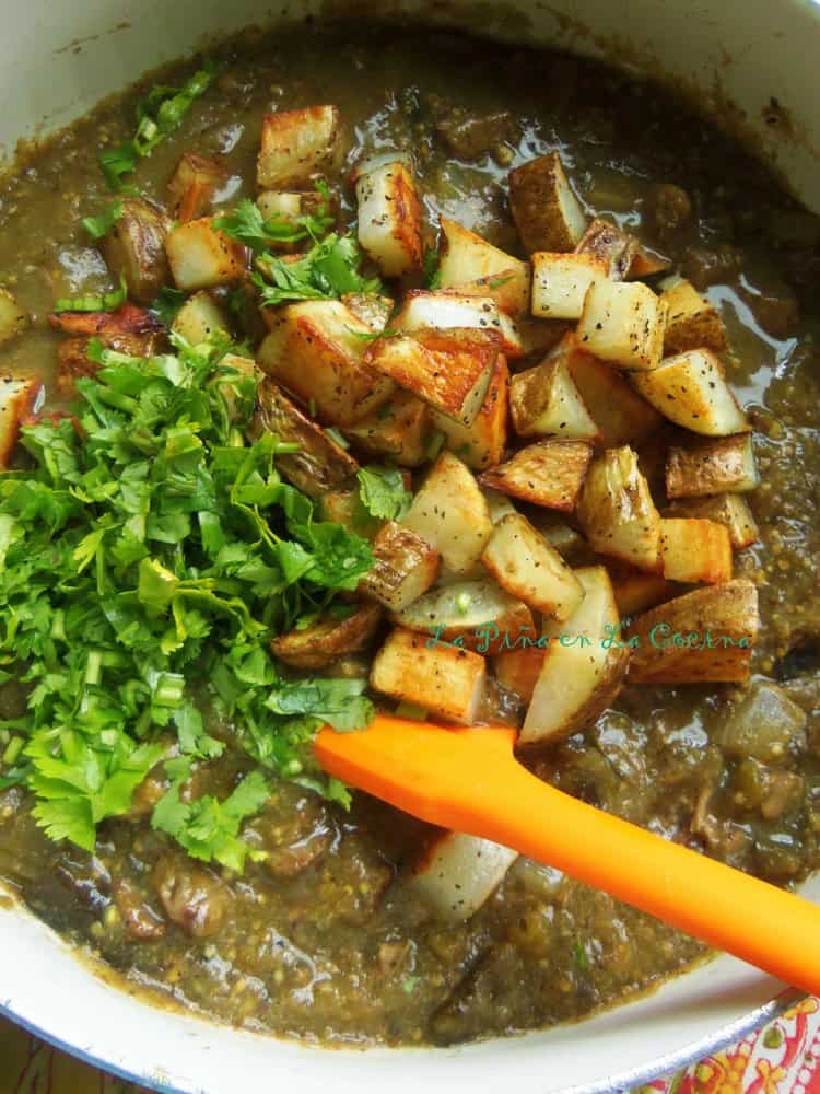 Pork Chile Verde With Or Without Potatoes