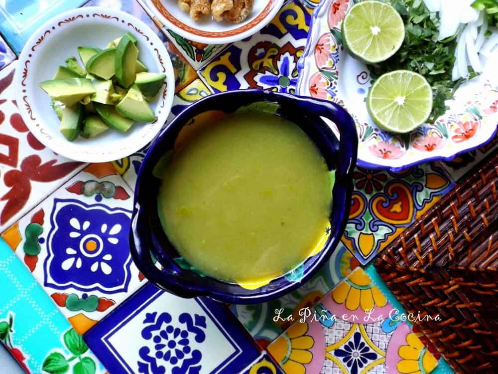 Chileatole Verde(Jalapeño Cilantro Soup) #chileatole #soup
