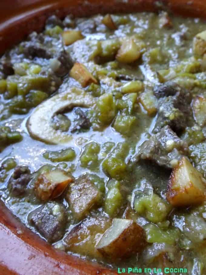 Green Chile Beef and Potato #rumbameats #AD #hispanicheritage  #guisados