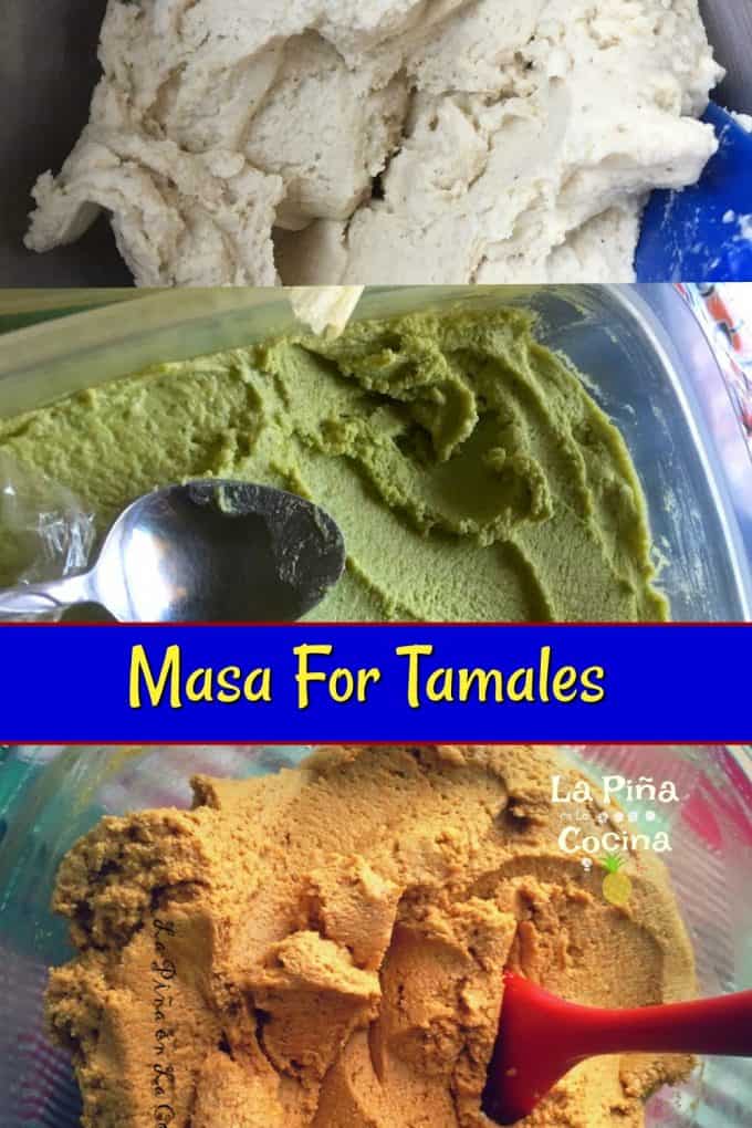 Pinterest image of Masa For Tamales