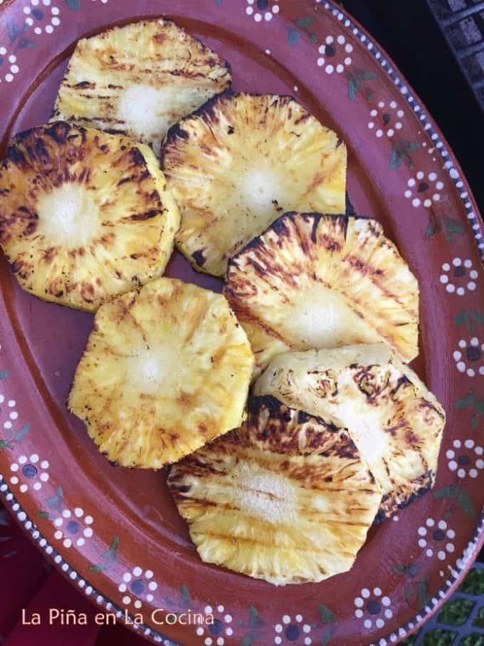 Grilled Pineapple Slices For Al Pastor 