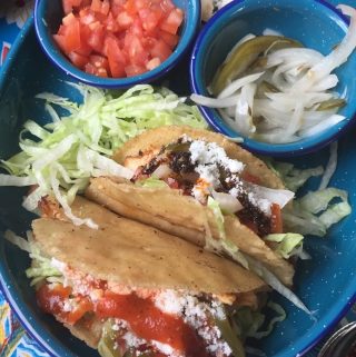 Crispy Chicken Tacos-Pollo a La Mexicana