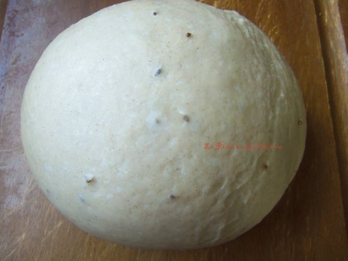Conchas- Mexican Pan de Dulce dough ready for shaping