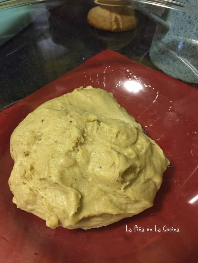 Conchas-Mexican Pan de Dulce yeast dough before proofing