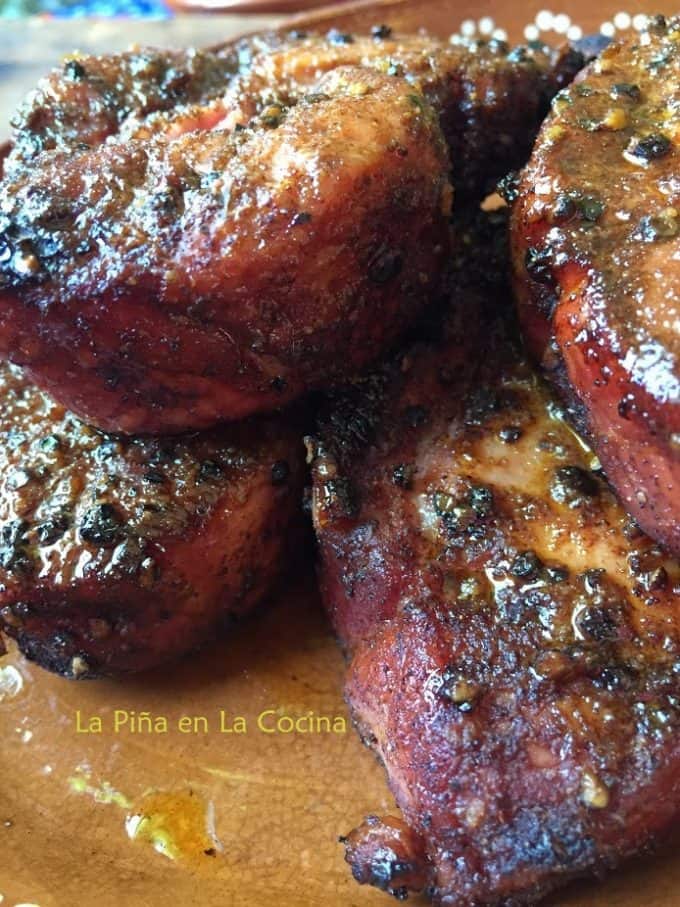 Grilled Chile Ancho Pork Ribs
