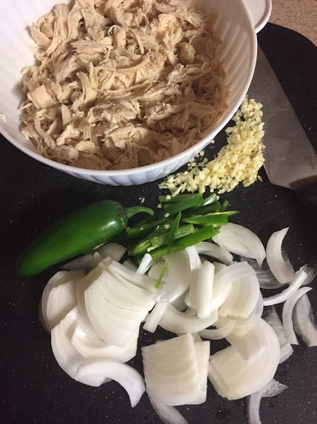 Some of the Ingredients for chicken in salsa