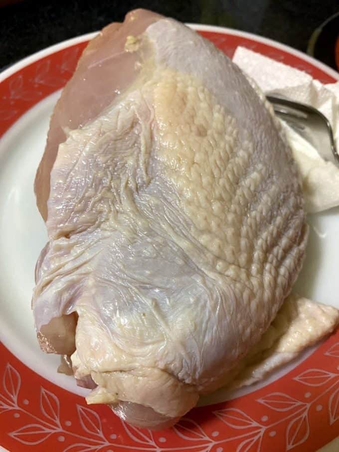 turkey breast out of the brine