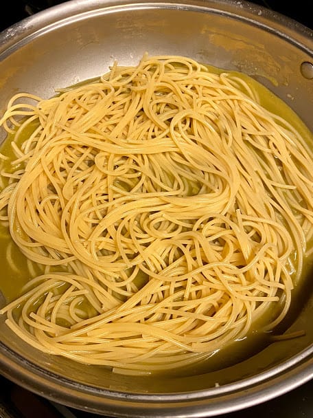 second layer, spaghetti pasta