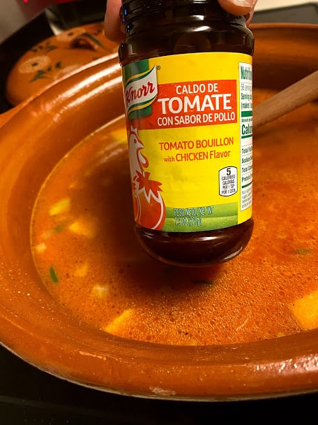 jar of tomato/chicken bouillon knorr brand