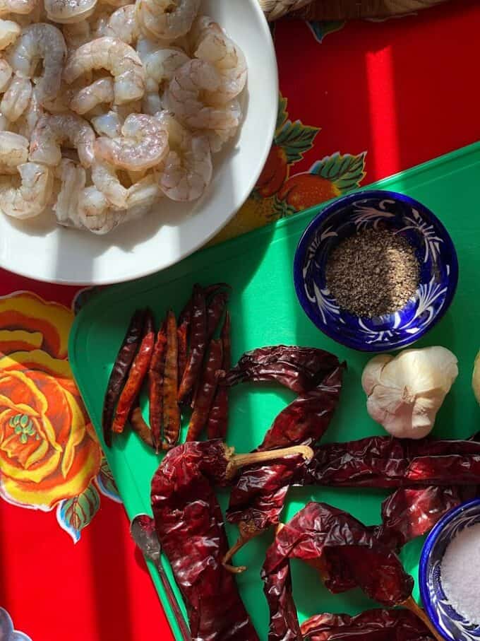 ingredients for deviled shrimp