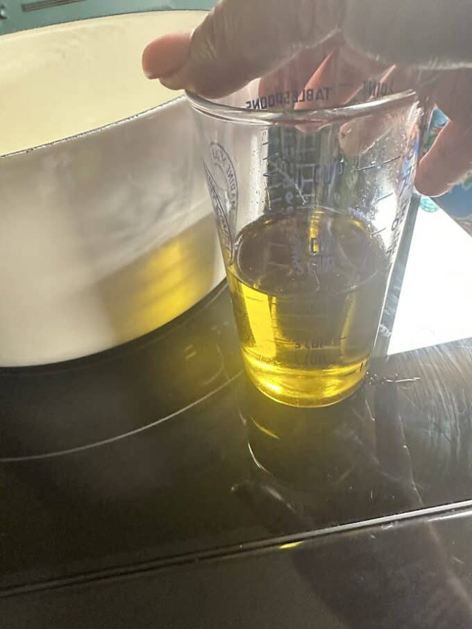 olive oil for the recipe