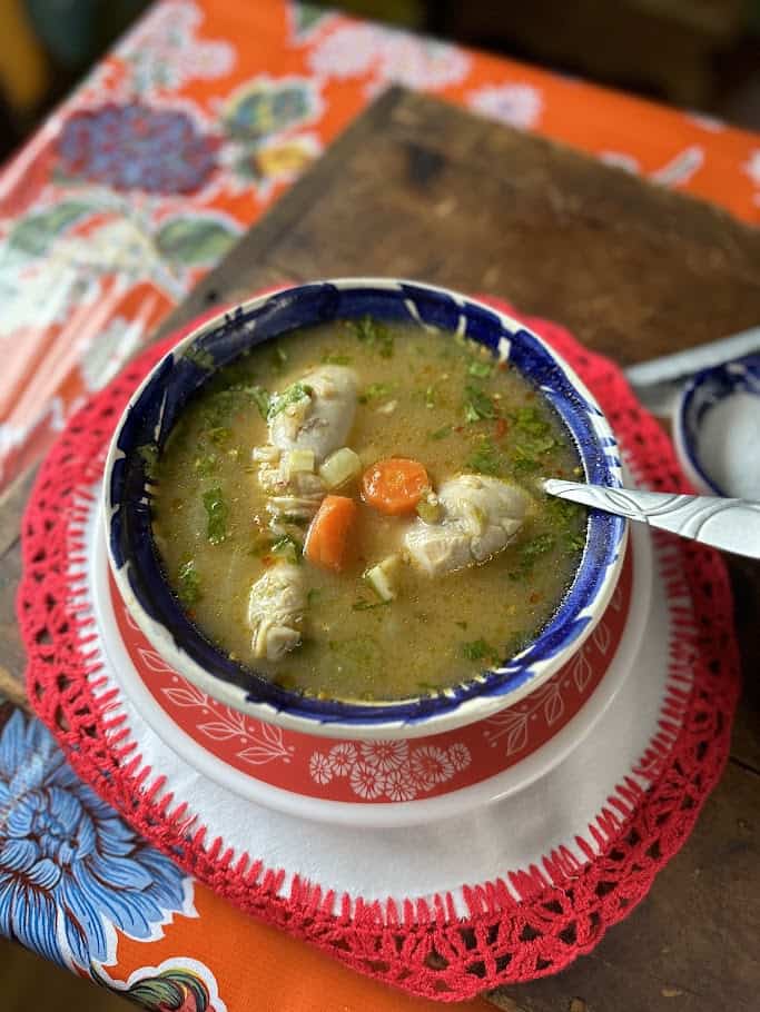 Mexican Chicken Soup- Caldo De Pollo - La Piña En La Cocina