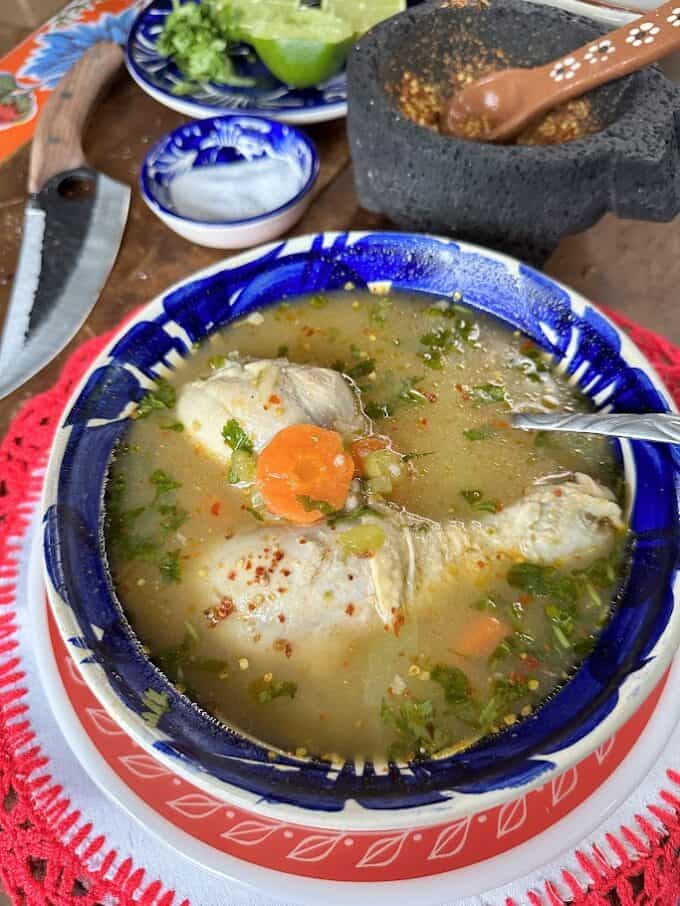 Mexican Chicken Soup- Caldo de Pollo - La Piña en la Cocina