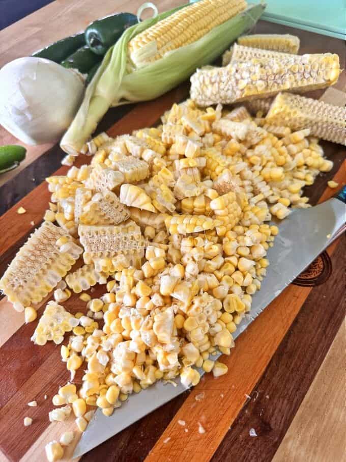 fresh corn off the cob