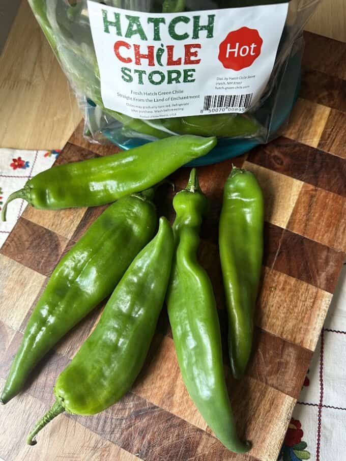 hatch green chile peppers