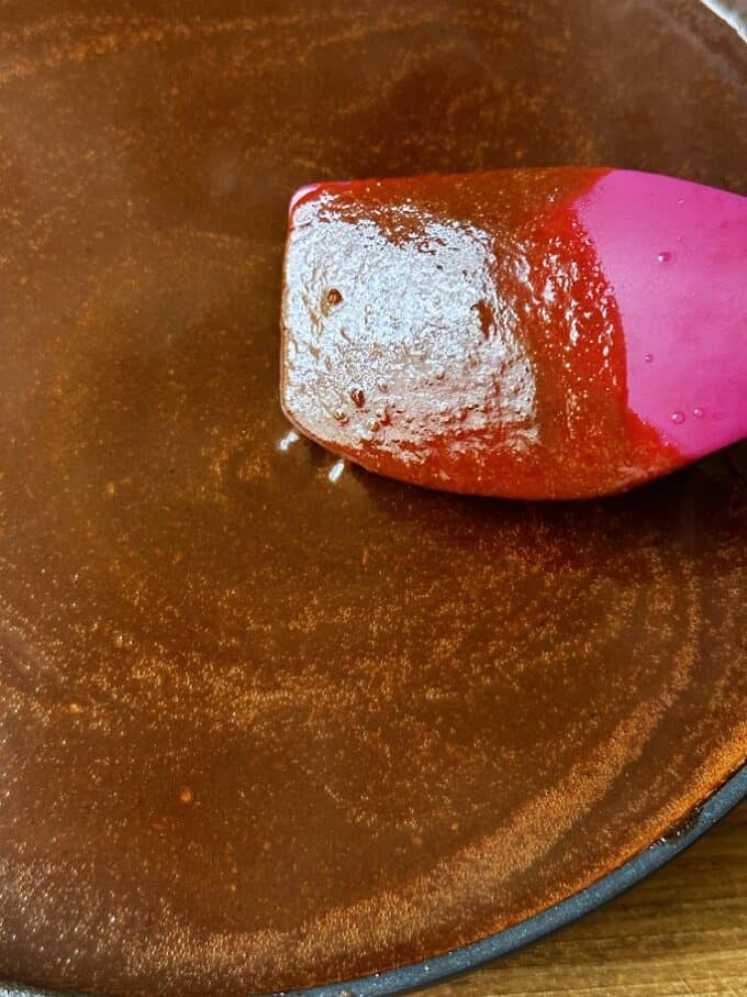 salsa close up with spatula