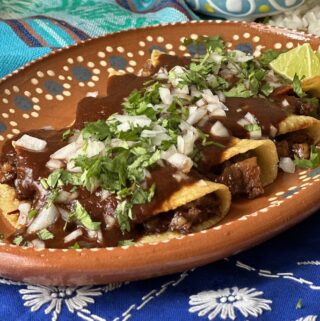 tacos tlaquepaque plated