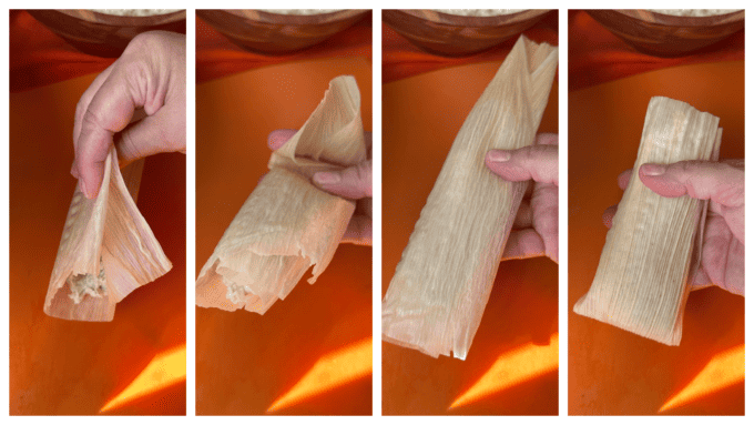 assembling tamales
