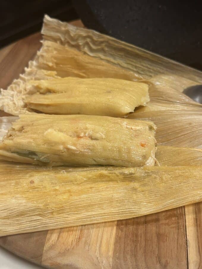 fresh steamed tamales