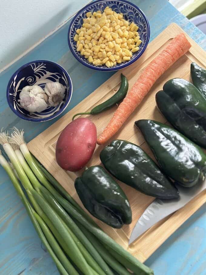 fresh vegetables and garlic