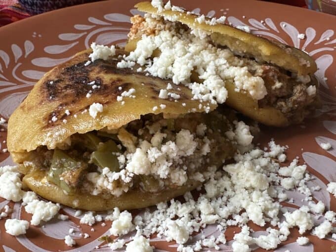 gorditas plated up close